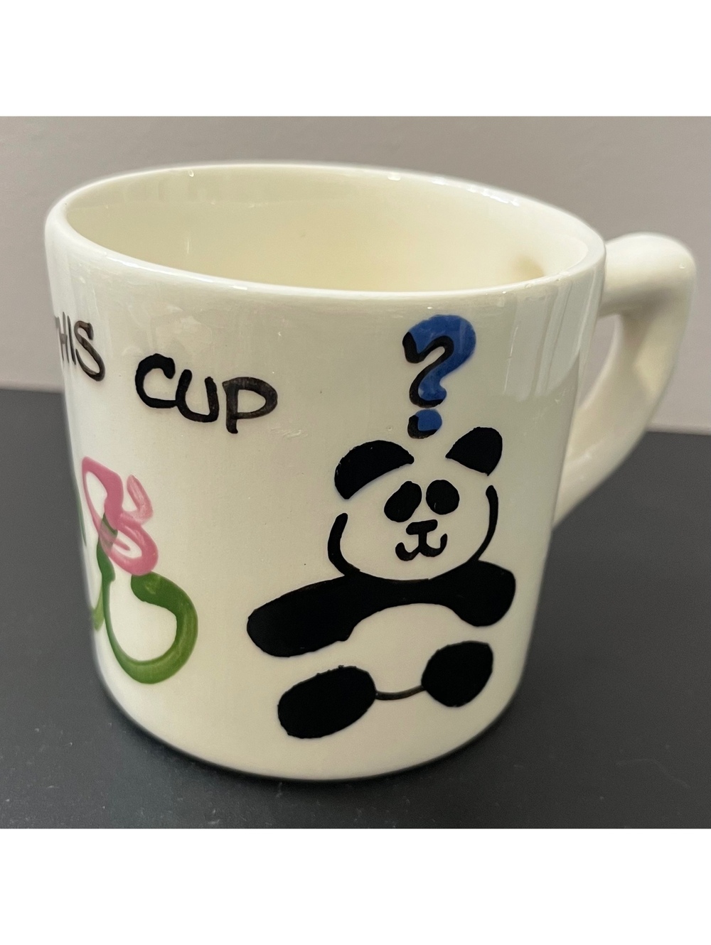 1979 ceramic panda surprise mug